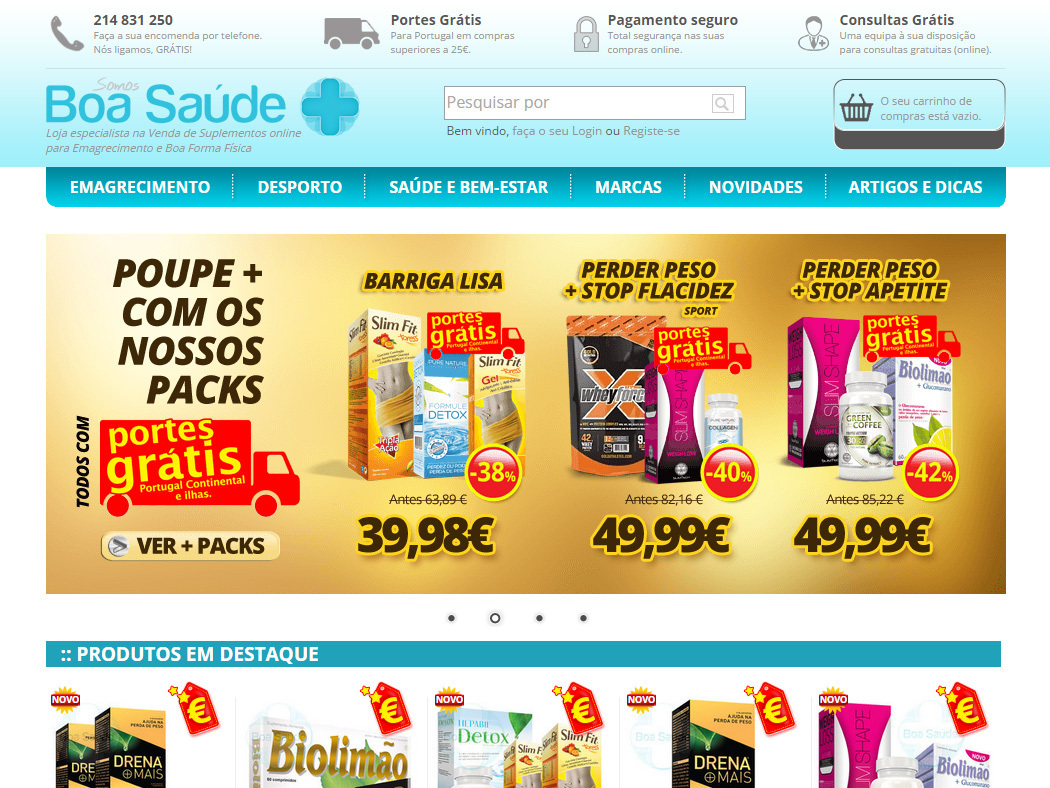 Boa Saúde - Online Store for Sale of Supplements