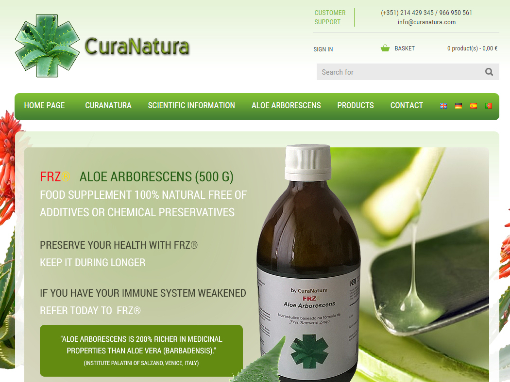 Cura Natura - Natural Products to strengthen the human immune system