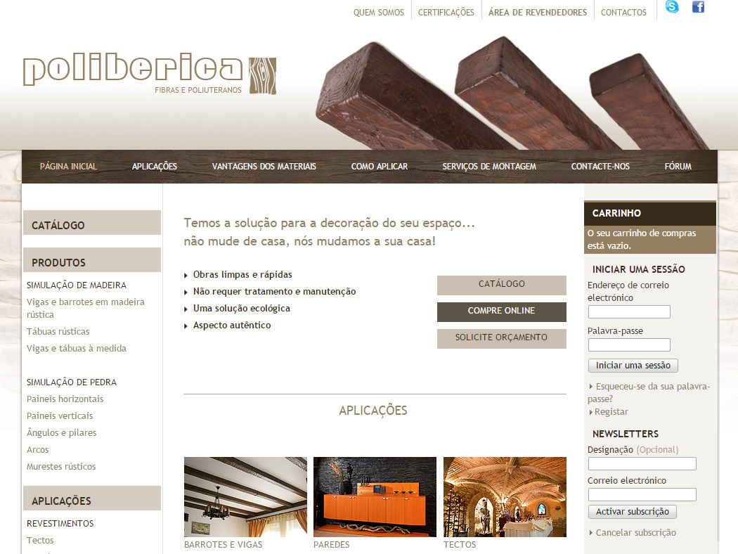 Poliberica - Interior and exterior decoration with lifelike wood and stone imitations