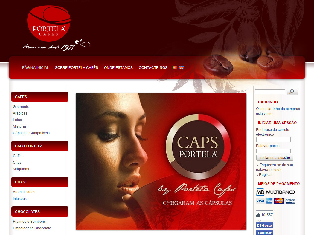 Portela Cafés - Loja Online de Cafés, Chás e Chocolates