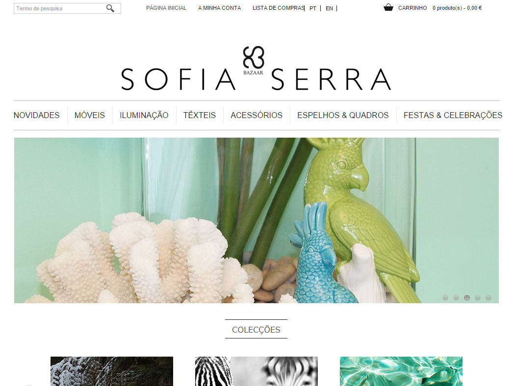 Sofia Serra - Online-Shop für exklusive Dekorationsprodukte in Portugal