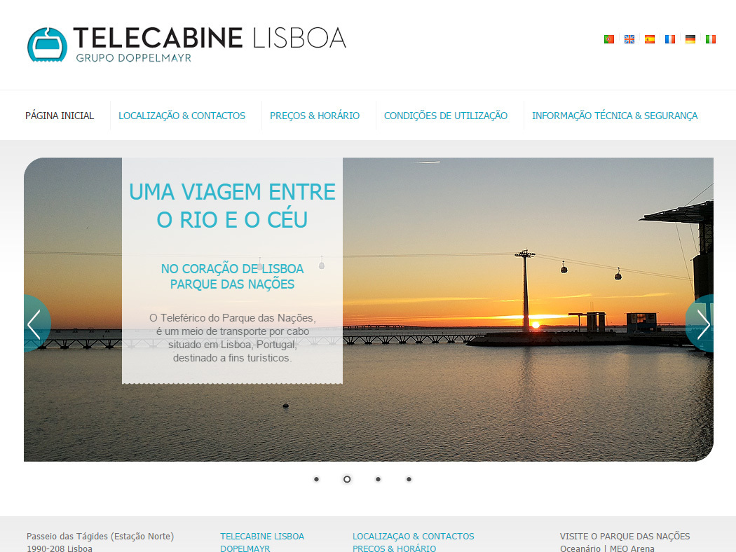 Telecabine Lisboa - Seilbahn der Doppelmayr Gruppe in Lissabon auf dem ehemaligen Expo Park