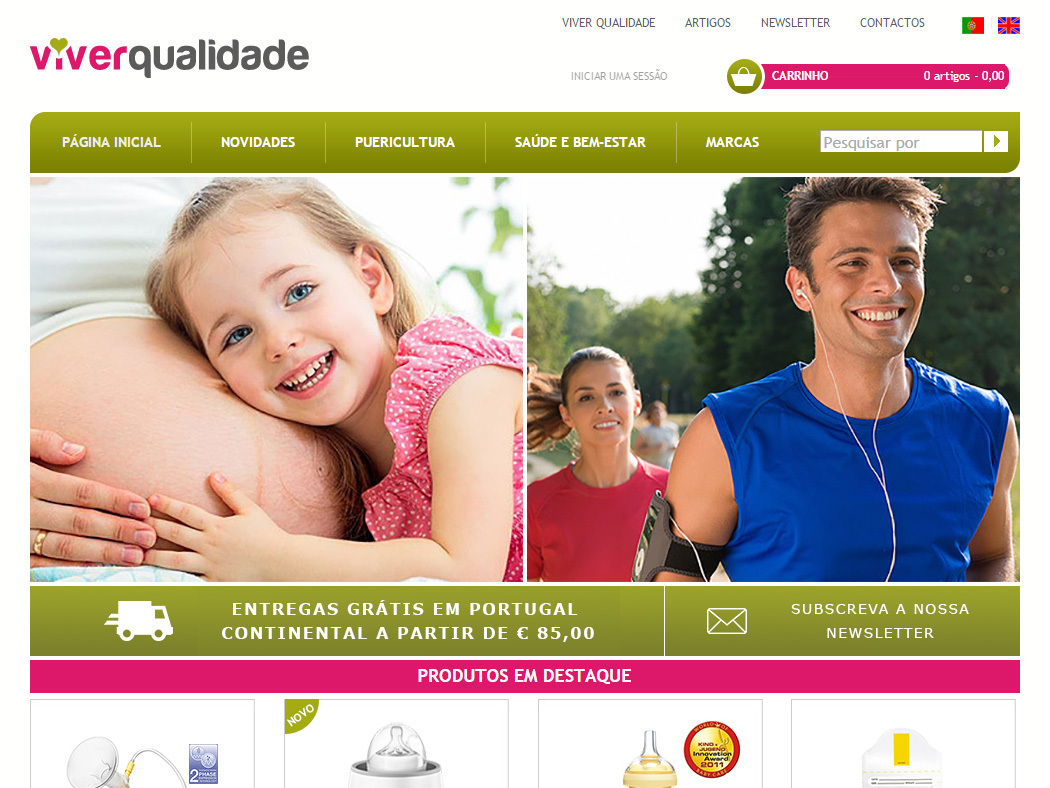 Viver Qualidade - Online-Shop für Gesundheitsartikel, Wohlbefinden und Kinderbetreuung