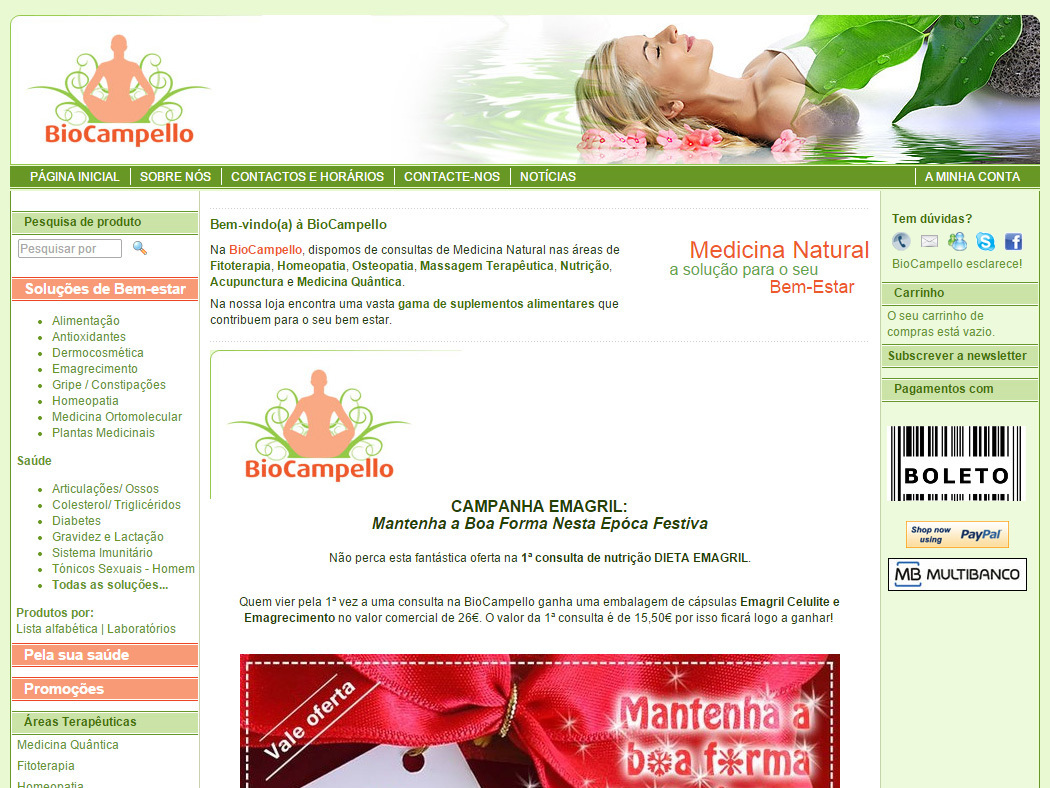 Biocampello - Online Shop für natürliche Produkte und medizinische Beratungen