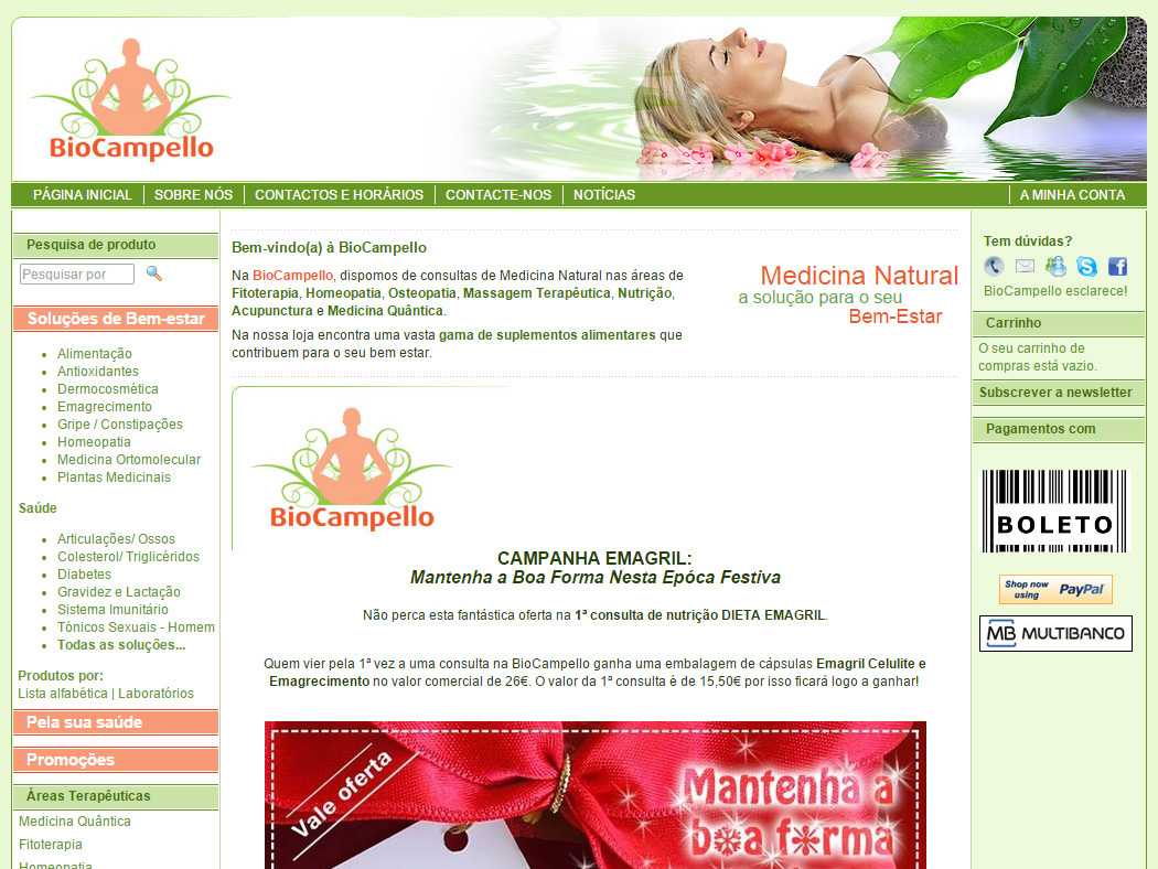 Biocampello - Loja  online de Produtos e Consultas de Medicina Natural