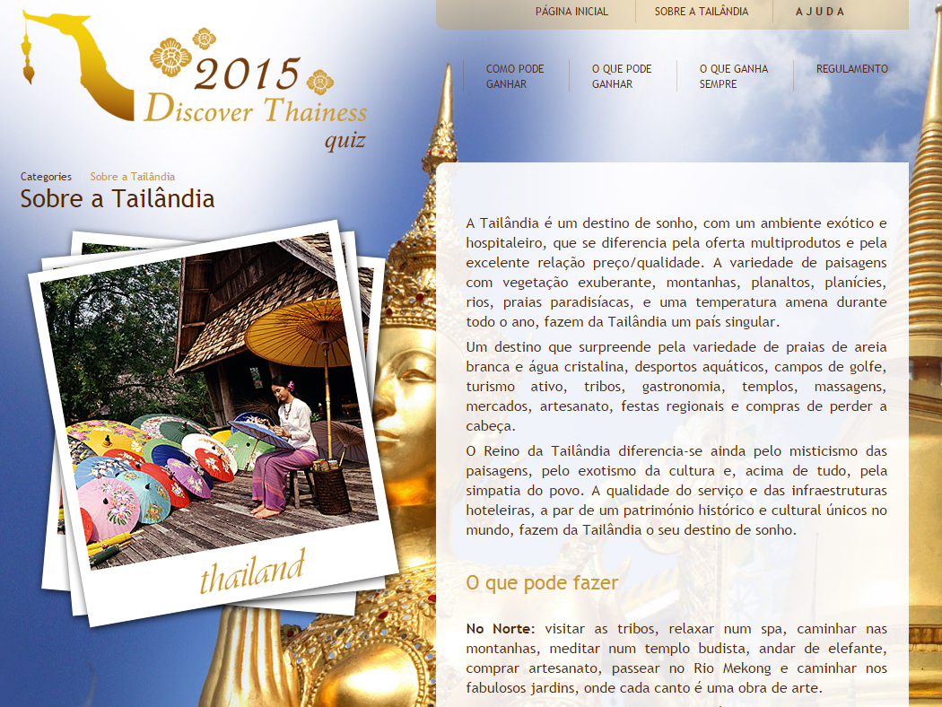 Discover Thainess - Quiz online sobre Tailândia