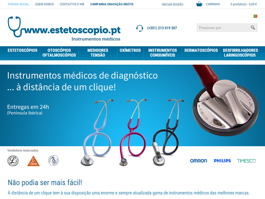 Estetoscopio.pt - Online-Shop zum Verkauf von Medizintechnik