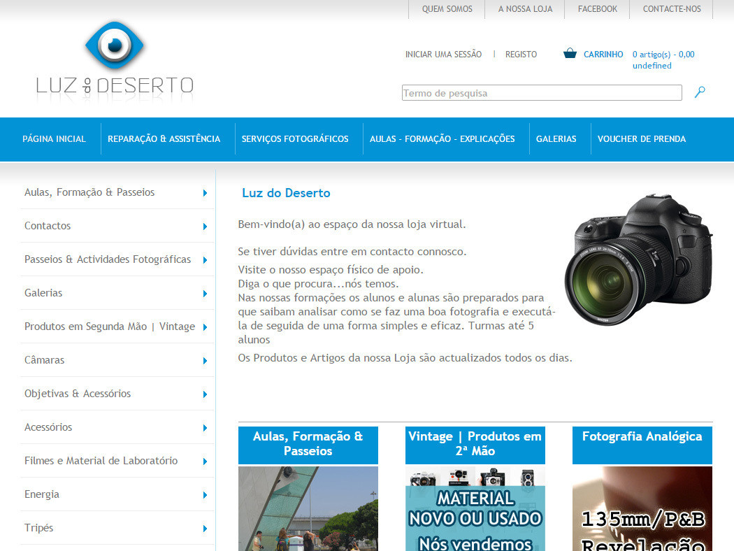 Luz do Deserto - Online-Shop für Fotografie und Schulung
