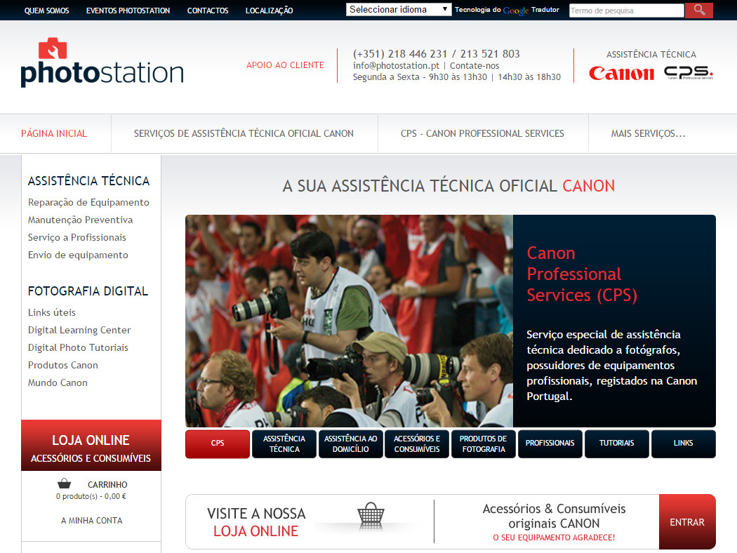 Photostation - Empresa de Assistência Técnica Especializada na Marca Canon