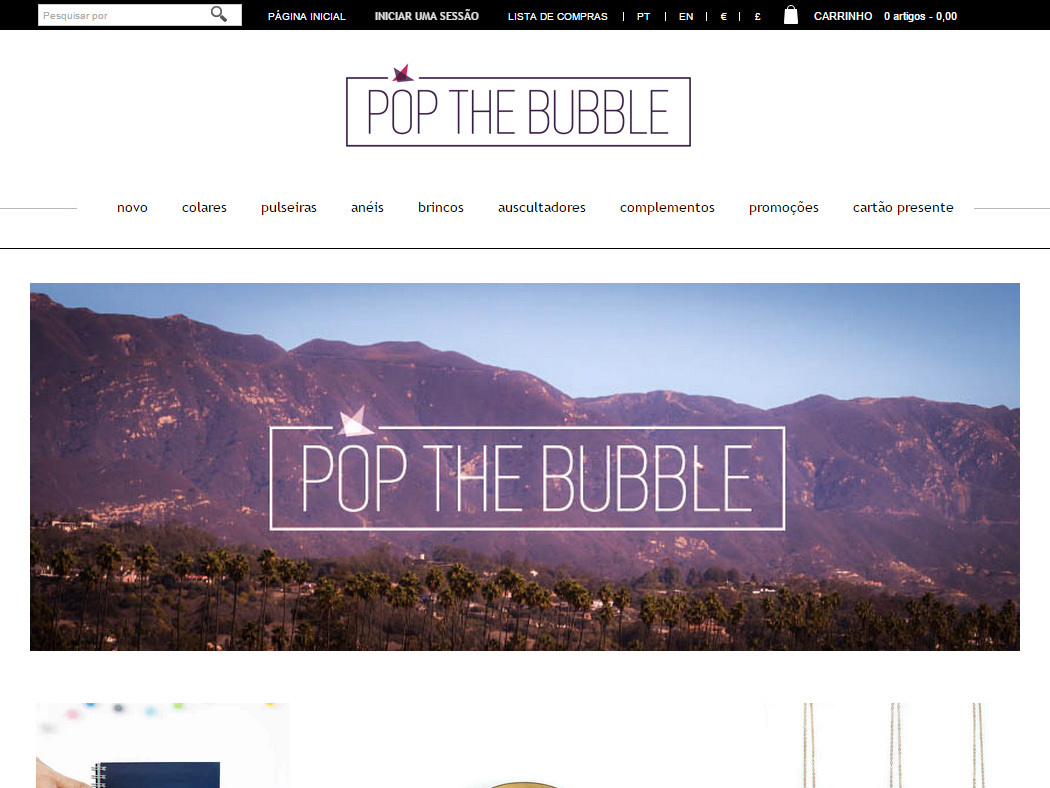 Pop the Bubble - Loja online de Acessórios de Moda e Lifestyle