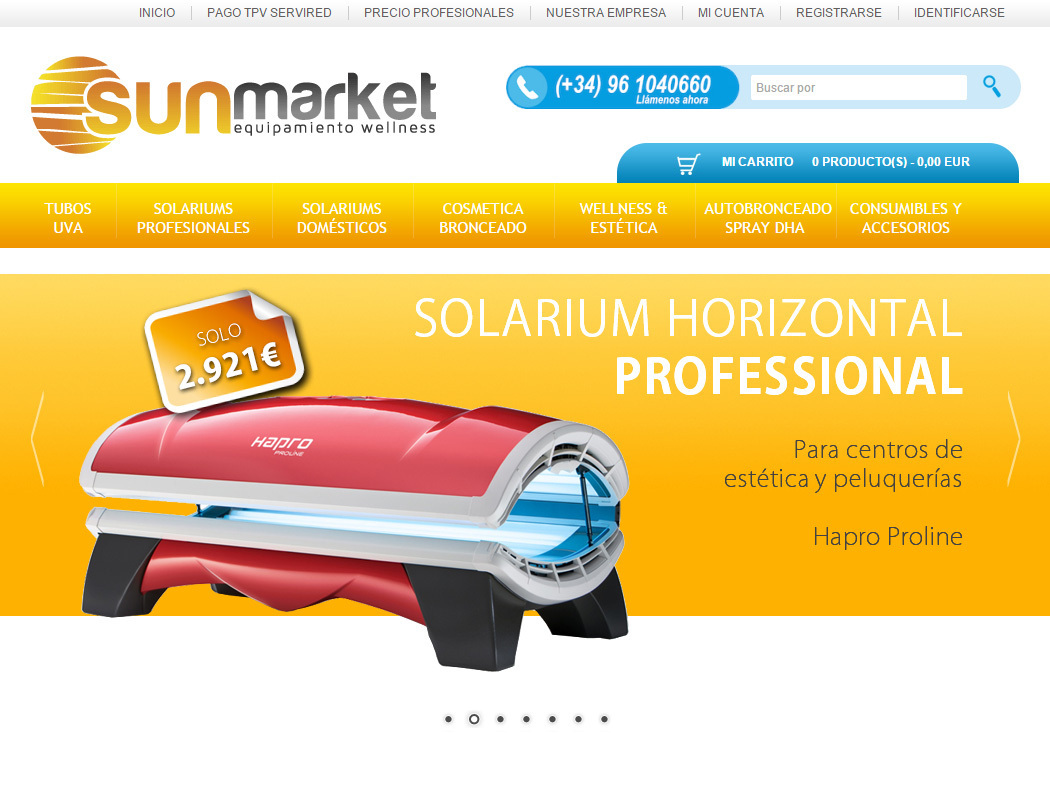 Sun Market - Online-Shop für Solarien und Bräunungskosmetikartikel