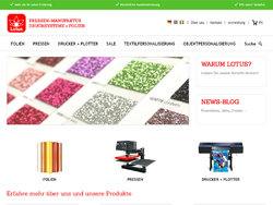 Lotus - Plotter, Drucker und Zubehör zur Personalisierung von Textilien und Objekten