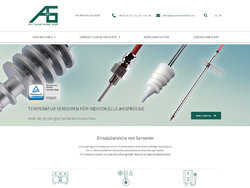 A+S Sensortechnik - Website erstellt mit WordPress und Elementor