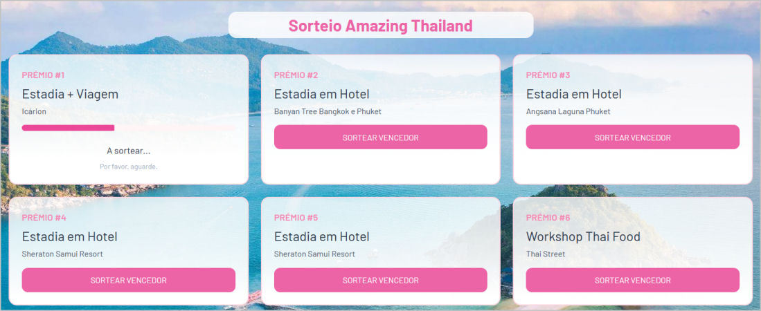 Sorteio de prémios com o QuizManager 
