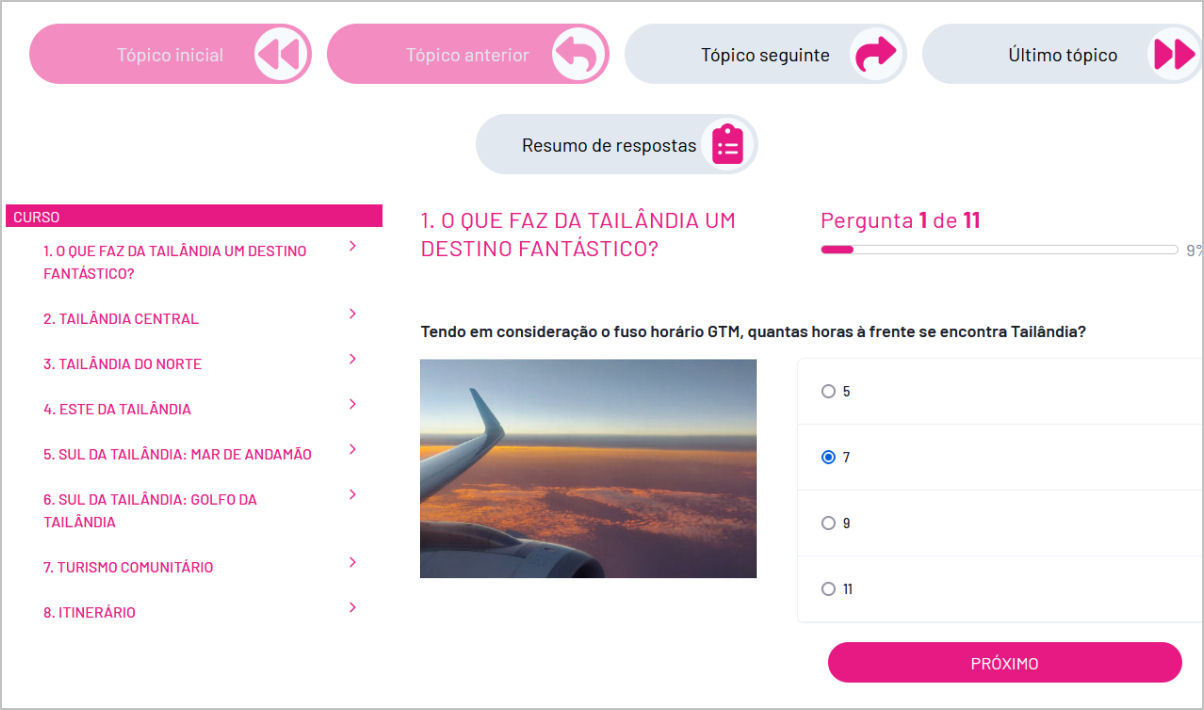 Quiz Manager Tailândia - Bloco de perguntas com imagem