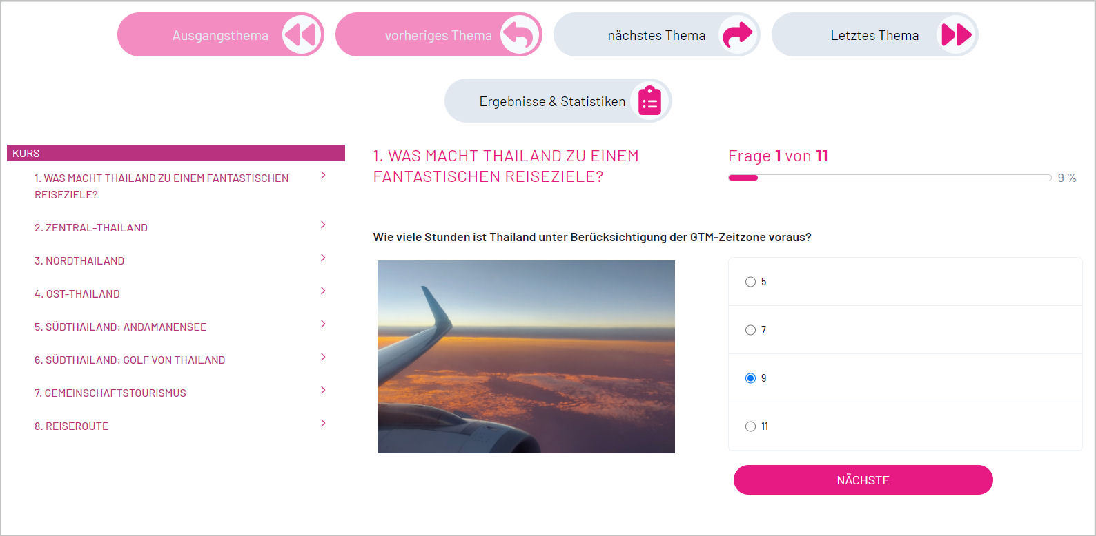 Quiz Manager Thailand - Frageblock mit Bild