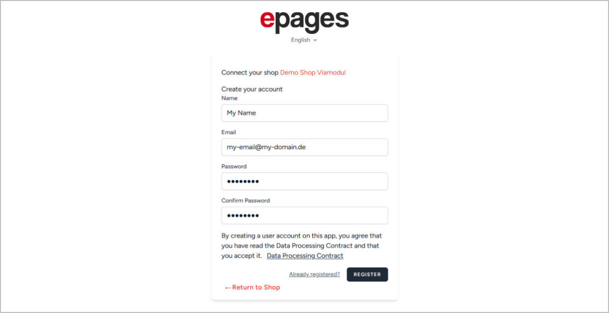 epages Now Mobile Administration App Register epages Now Mobile Administration App Register