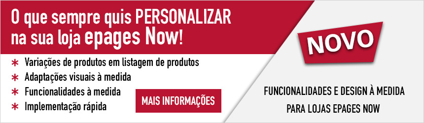 O que sempre quis personalizar na sua lojas epages Now