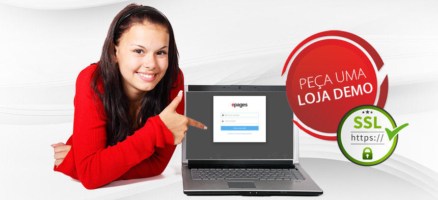 Pedido de loja demo epages Now eCommerce