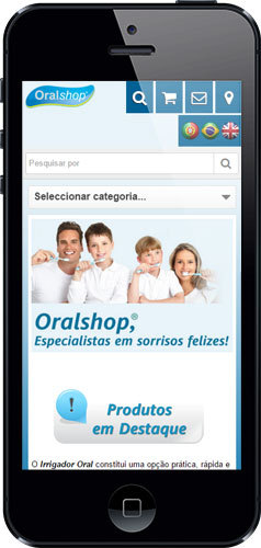 epages Shop OralShop Versão SmartPhone Página inicial