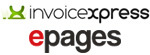 Logótipo do sistema de facturação invoicExpress e epages plataforma de comércio electrónico